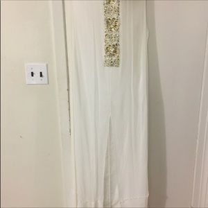 Bcbg maxazria maxi white dress/ gown